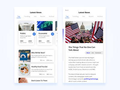 Latest News App UI Concept