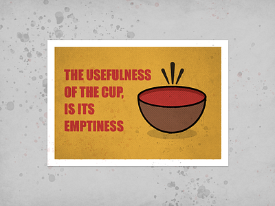 Usefulness Of Cup classic graphic design old poster print design quote retro