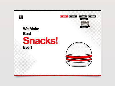 Snacko Website branding burger food graphic design restaurant snack ui design ux design web design