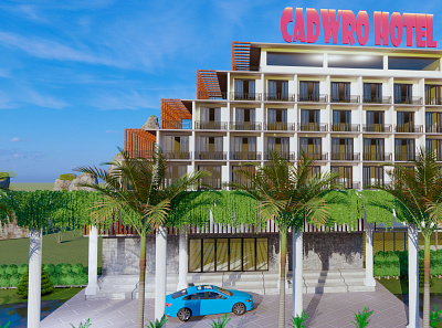 Hotel Design 3d modeling 3d rendering 3d visualization architecture branding cadwro cadwro architecture exterior