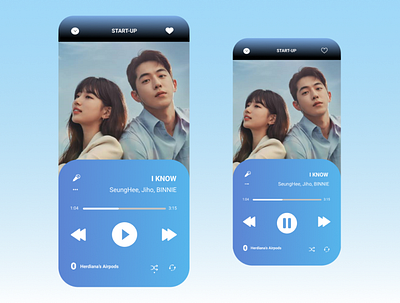 Spotify - Redesign interface mobile app music app spotify ui design ux design