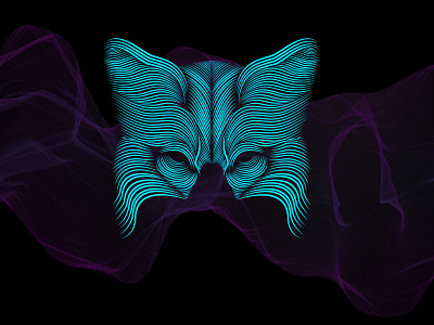 Fox Mask design illustration logo pen tool vector