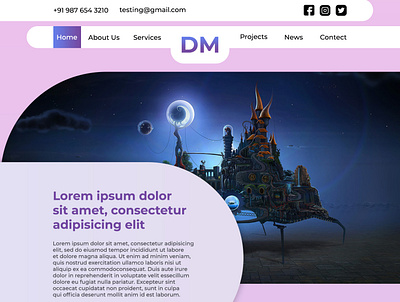 Full Page Web Layout design graphic design illustrator logo photoshop photoshop template vector web webdesign website