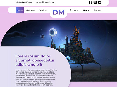 Full Page Web Layout