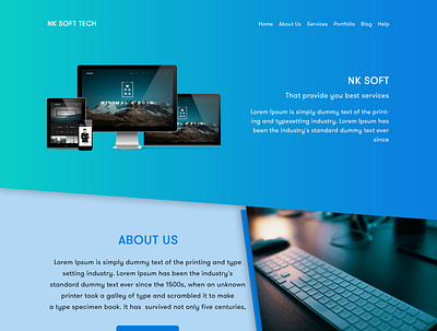 NK SOFT TECH Creative Website Design design graphic design icon illustrator logo photoshop photoshop template web webdesign website