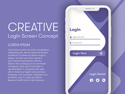 Mobile Application Login Screen design graphic design illustrator logo photoshop ui ux web webdesign website