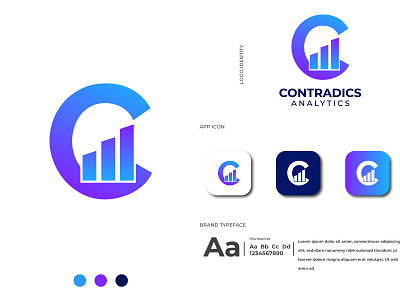 Contradics Branding Project app logo brand brand identity branding branding design graphic design logo logo design modern logo tech logo technology technology logo