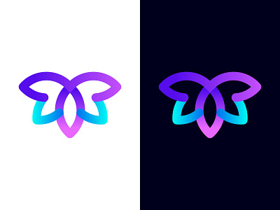 Modern Butterfly Logo app icon brand brand identity branding branding design butterfly butterfly logo design gradient design gradient logo graphic design logo logo design modern logo