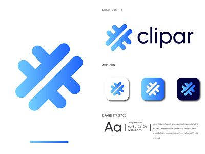 Modern Logo Design | Clipar | App Logo Design | Clipar Branding abstract abstract logo app icon app logo brand brand identity branding branding design design gradient graphic design logo logo design logo ideas logo inspiration logo presentation modern modern design modern logo startup logo