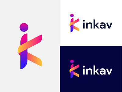 Modern IK Letter Logo | Modern App Logo | Branding Design