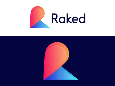 Modern R Letter Logo|Raked Branding Design|Modern App Logo