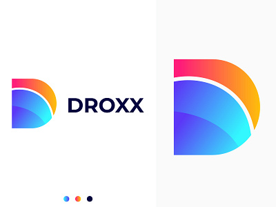 D Letter Logo|Droxx Branding Design|Modern App Logo