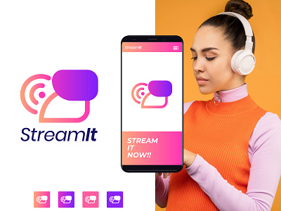 StreamIt Logo Design| StreamIt Brand Identity