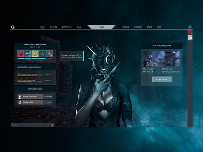 Redesign UI Counter Strike Nexon Studio darktheme esports game gaming redesign valorant
