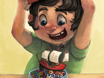 Prize illustration illustration friday kid painterly pirates prize storybook
