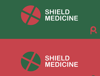 shield medicine with colors brand identity branding identity logo logotype mark symbol typography