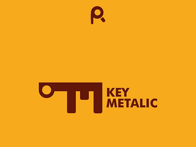 KEY METALIC LOGO brand identity branding design flat identity logo logotype mark symbol typography