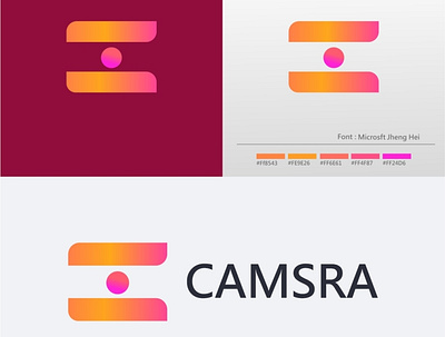 camsra logo app brand identity branding design identity logo mark minimal symbol typography