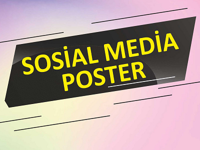 SOSİAL MEDİA POSTER vol1 branding design illustration