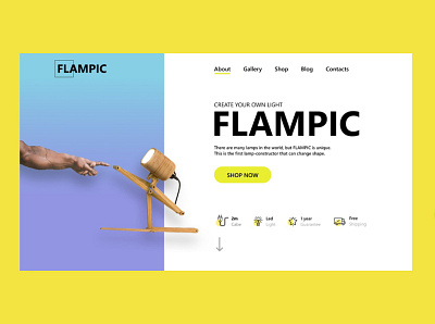 Flampic Landing Page landing landing page ux design uxdesign uxui uxuidesign web design webdesign website