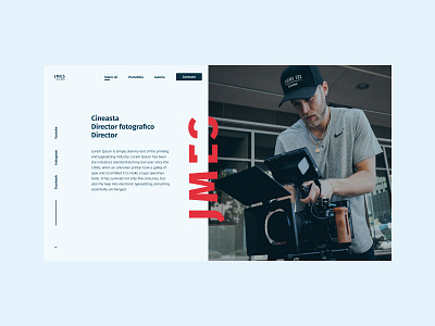 Jmes Film design minimal typography ui web website