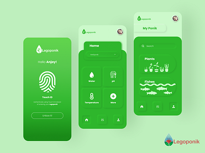 Legoponik app apps design branding design illustration logo mobile apps mockup ui ux