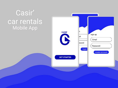 Casir' mobile app android app. figma mobile app uxui