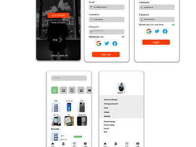 Mobile phone sales app