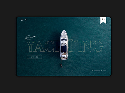 Riviera Yachting Website Concept boats branding design homepage homepage design landing logo luxury ui web webdesign website yacht club yachts