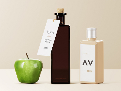 Freebie: Square Bottles Mockup