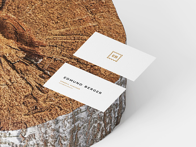 Freebie: Business Cards On Wood