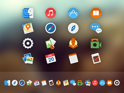 OSX Yosemite Replacement Icons