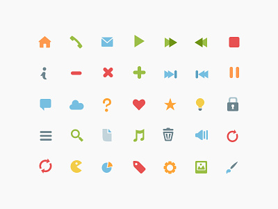 Freebie: Simple Flat Icons