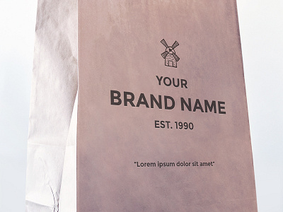 FREEBIE: Paper Bag Mockup bag branding design freebie identity logo mock up mockup paper paper bag psd stationery