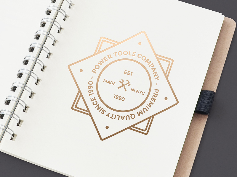 Download Freebie: Golden Logo Mockup 2 by AlienValley on Dribbble