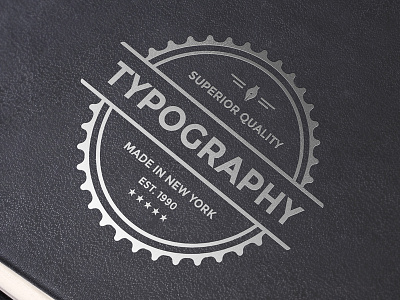 Freebie: Silver Foil Logo Mockup