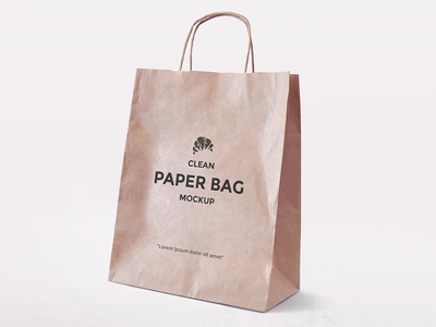 Download FREEBIE: Simple Paper Bag Mockup by AlienValley - Dribbble