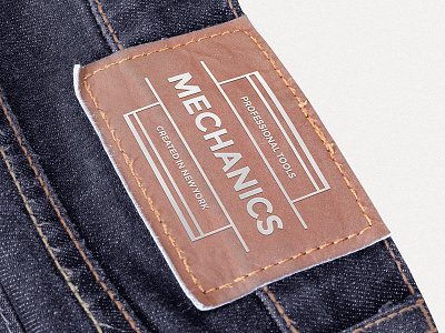 Freebie: Leather Patch Mockup branding freebie identity jeans leather leather patch logo mock up mock up mockup patch psd