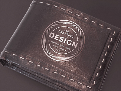 Freebie: Leather Wallet Mockup branding freebie identity leather logo mock up mock up mockup psd wallet wallet mockup