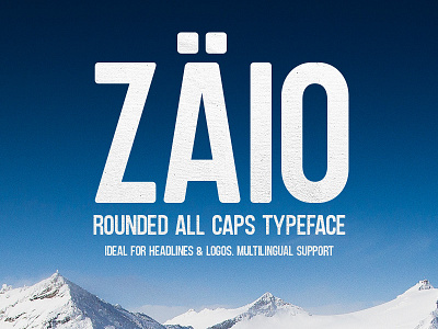 Freebie: Zaio Rounded Font all caps caps design font free free font free typeface freebie freebies typeface typography zaio