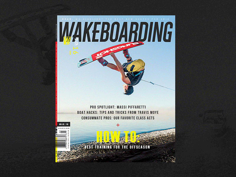 My First Wakeboarding Issue by Counter Brand & Type on Dribbble