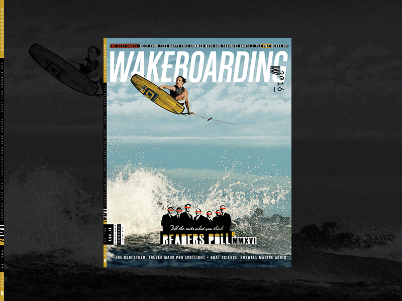 Wakeboarding Magazine Aug.16 Cover cover editorial magazine wakeboarding