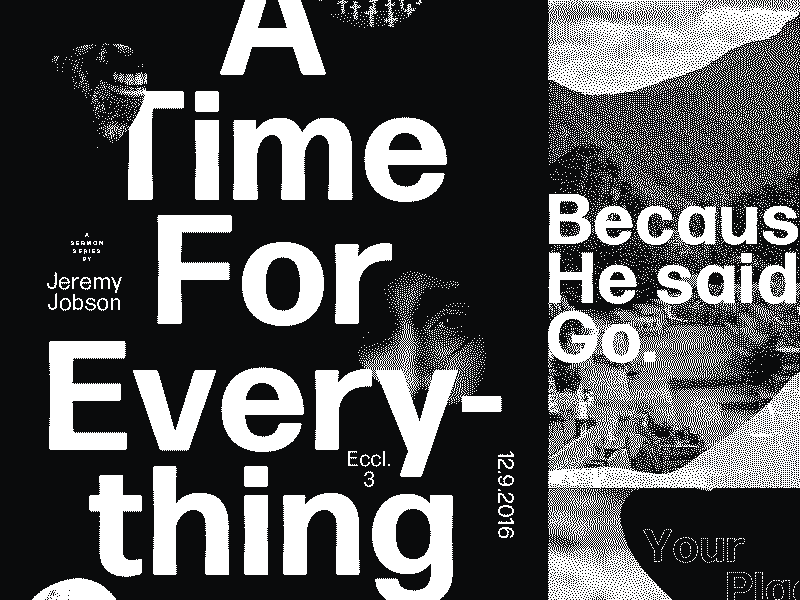 Art Direction for a local Church church god helvetica human its forma layout not helvetica poster swiss type warm
