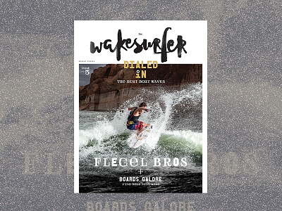 Wakesurfer Cover cover editorial layout magazine wakeboarding