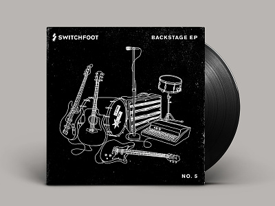 Official Switchfoot Backstage EP Art album cover illustration music rock and roll switchfoot