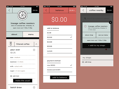 The Usual App — UX/UI app layout product product design ui ux