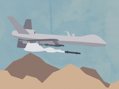 "The Drone Wars" Illustration airplane awesome drone illustration plane war