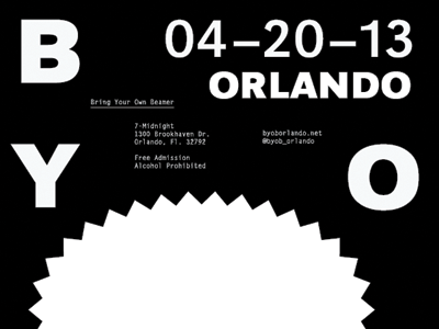 BYOB Orlando comp design orlando poster