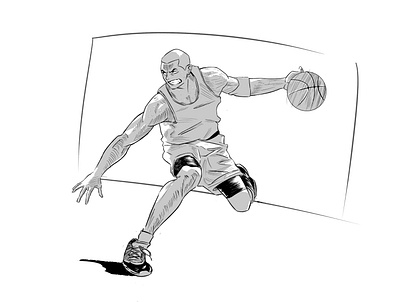 Illustration3 basketball comics illustration lineart manga