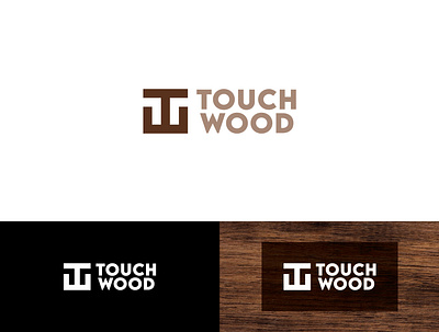 Touch Wood New branding design illustration kitchen kitchenware logo minimal typography wood wooden